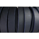 FL1507 Fettleder Endlosriemen 15 mm Dunkelblau mit Biegung!