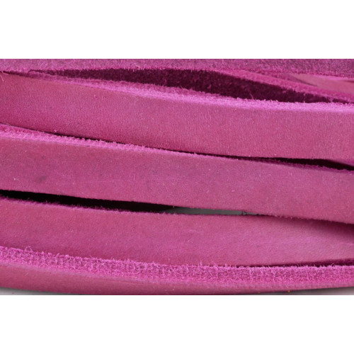 FL1508 Fettleder Endlosriemen 15 mm Pink