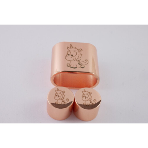 AKTION010 Einhorn Set Roségoldfarbig