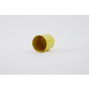 Endkappe ohne Öse dünnwandig 8 mm Gelb