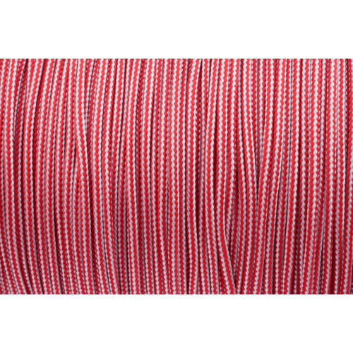 US - Cord  Typ 1 Imp. Red & Silver Grey Stripes