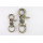 Scherenkarabiner Antik-Bronze 13x66mm