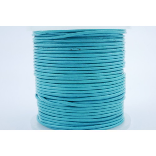 Leder 1mm Türkisblau