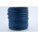 Leder 1mm Marineblau 25m Rolle