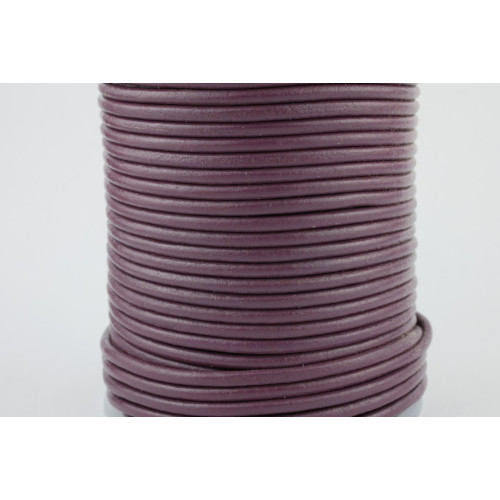 Leder 2mm Aubergine 25m Rolle
