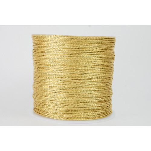Metallic Effektband 0,5mm Goldfarbig Hell