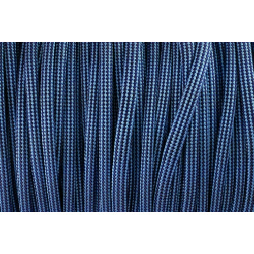 US - Cord  Typ 3 Baby Blue & Midnight Blue Stripes