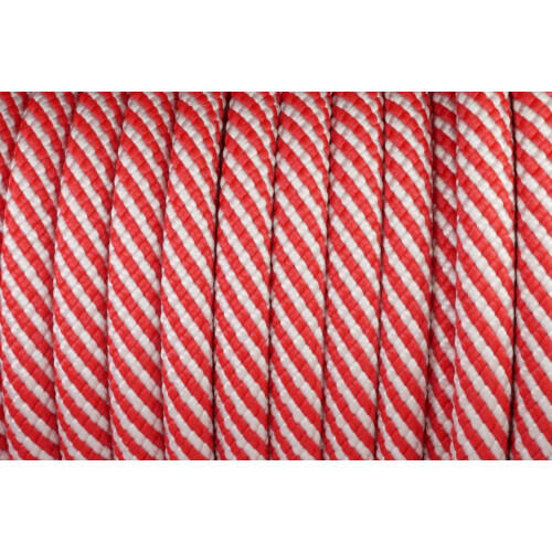 Premium Rope Rot Weiß Streifen 10mm