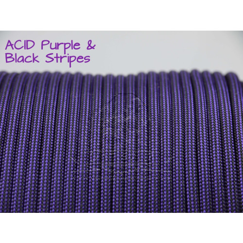 US - Cord  Typ 3 ACID Purple & Black Stripes