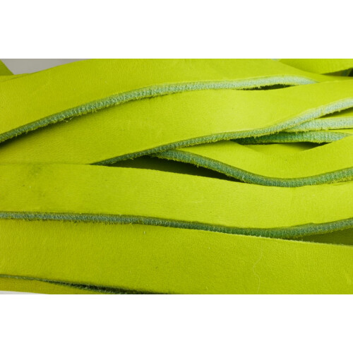 FL2011 Fettleder Endlosriemen 20 mm Limegreen mit Biegung!