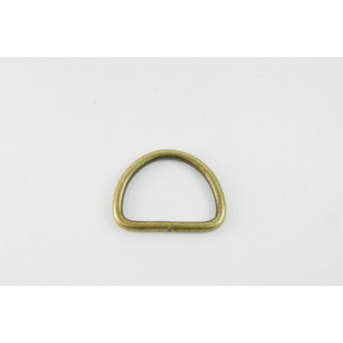 D - Ring Antik Messing Standard 25 mm