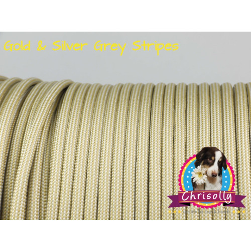 US - Cord  Typ 3 Gold & Silver Grey Stripes