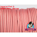 US - Cord  Typ 3 Imperial Red & Silver Grey Stripes