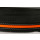 Gummiertes Gurtband Schwarz Neon Orange 20mm
