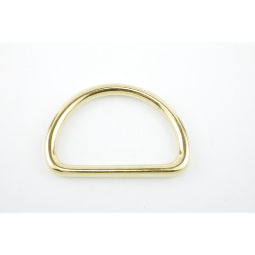 D - Ring Messing massiv 40 mm dünn