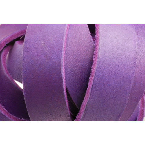 FL1513 Fettleder Endlosriemen 15 mm Lila Neuer Farbton, blasser!