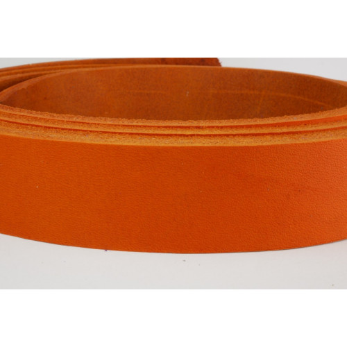 FLR2812 Fettleder Riemen 28 mm Orange