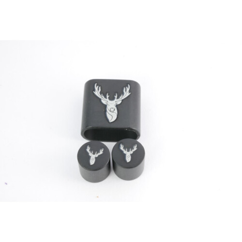 AKTION117 Hirsch 2 Set 8mm Schwarz