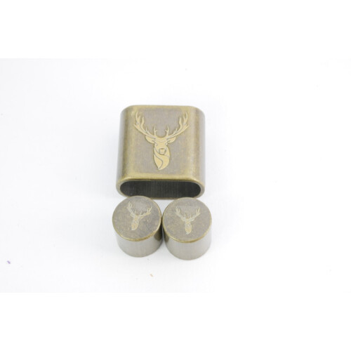 AKTION118 Hirsch 2 Set 8mm Antik Bronze