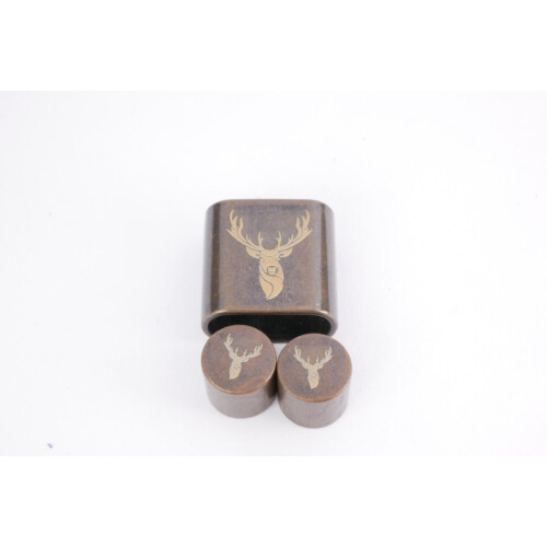 AKTION120 Hirsch 2 Set 8mm Antik Kupfer