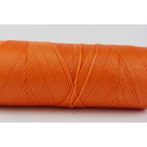 Gewachstes Polyestergarn 0,7 mm Orange