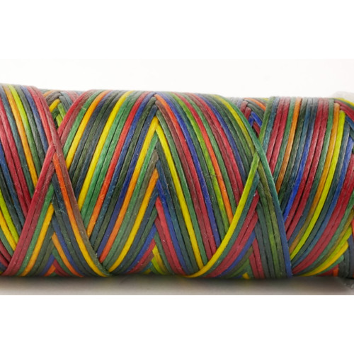 Gewachstes Polyestergarn 0,7 mm Multicolor