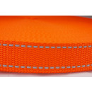 Gurtband 25mm mit Reflektorstreifen Orange