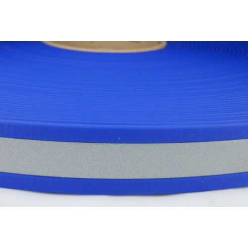 B2508ref Biothane Elektrik Blau 25mm reflektierend BU522