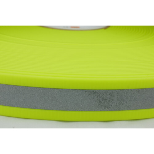 B2502ref Biothane Neon Gelb 25mm reflektierend YE527
