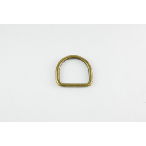 D - Ring ZDG Antik Messing 16mm