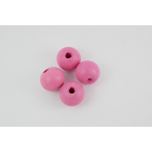 Holzperle Pink 12 mm