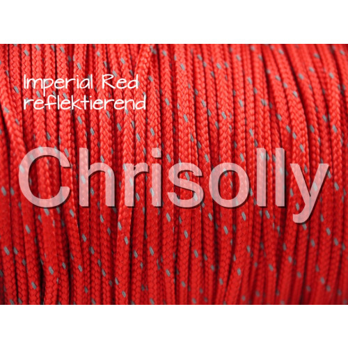 US - Cord  Typ 1 Imperial Red reflektierend