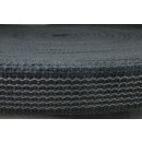 Baumwoll Gummiertes Gurtband Schwarz 20mm