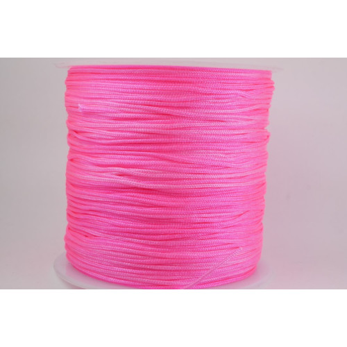 D07 Makramee-Garn 0,8mm Helles Neon Pink