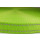 Gurtband 20mm mit Reflektorstreifen Hellgrün