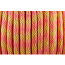 Smooth Wave Cord 10mm Neon Gelb & Pink