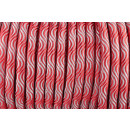 Smooth Wave Cord 10mm Rot & Silber