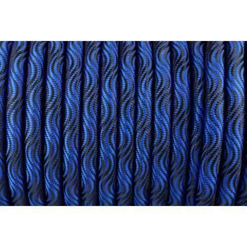 Smooth Wave Cord 10mm Blau & Schwarz
