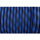 Smooth Wave Cord 10mm Blau & Schwarz