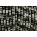 Smooth Wave Cord 10mm Silber & Schwarz