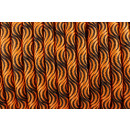 Smooth Wave Cord 10mm Orange & Schwarz