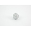 Acryl Perlen mit Glitzer Silber 8mm