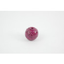 Acryl Perlen mit Glitzer Beeren Pink 8mm