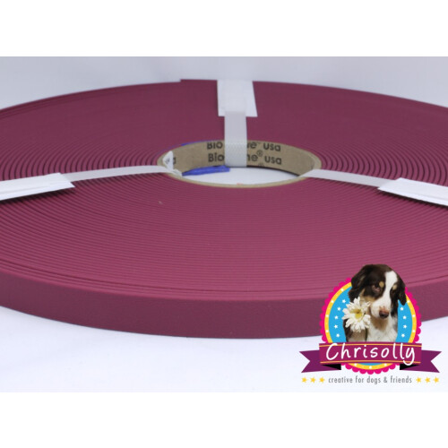 Kurze Stücke B1905 Biothane Weinrot 19mm 40cm