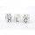 Buchstabenwürfel Tibet Silber H Matt