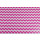 Flexfolie Zick-Zack Linie Breit Pink-Weiß