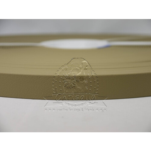 Kurze Stücke B3815 Biothane Dunkelbeige 38mm 25cm