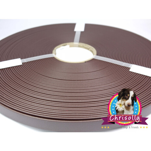 Kurze Stücke B3818 Biothane Dunkelbraun 38mm 44cm