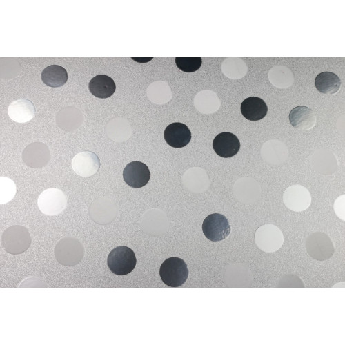 SUPERIOR 9300 Glitter Dots Iced Silver Vinyl 30,5 cm x 50 cm