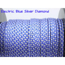 US - Cord  Typ 2 Electric Blue Silver Diamond